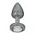 Plug Anal M Em Abs Com Glitter Linha Less Hard - Cromado - Imagem 2