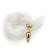 Plug Anal P Em Abs Dourado Com Rabo Linha Less Hard - Branco - Imagem 2