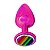 Plug Anal De Metal Pequeno Pride Lgbt Hard - Vermelho - Imagem 2