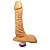 Pênis de Borracha Fogo Da Paixão Com Vibro Interno 19x4,5cm Hot Flowers - Natural - Imagem 1