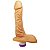 Pênis de Borracha Fogo Da Paixão Com Vibro Interno 19x4,5cm Hot Flowers - Natural - Imagem 2