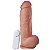 Pênis Com Vibrador E Ventosa 22 X 5 Cm Soulsex - Bege - Imagem 1