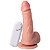 Pênis Com Vibrador E Ventosa 16 X 4,1 Cm Soulsex - Bege - Imagem 1
