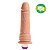 Penis De Borracha Com Vibro Interno E Escroto 19x4,6cm Hot Flowers - Imagem 1