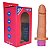 Pênis De Borracha Com Vibrador Recarregável 15,5x3,7cm Linha K-softline Kgel - Bege - Imagem 2