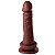 Pênis Maciço Com Ventosa 17,2 X 3,8 Cm Soulsex - Chocolate - Imagem 1