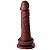 Pênis Maciço Com Ventosa 17,2 X 3,8 Cm Soulsex - Chocolate - Imagem 2