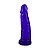 Pênis de Borracha 15cm Com Led Pisca Pisca Diversão Ao Cubo - Lilas - Imagem 1