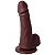Pênis Maciço Com Ventosa 16x4,1 Cm Soulsex - Chocolate - Imagem 2