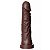 Pênis de Borracha Realística Leonard Simples 17,5 X 4cm Upper - Chocolate - Imagem 2