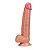 Pênis Super Realístico Com Dupla Camada Lucky 24,0 X 4,3cm Sexy Import - Chocolate - Imagem 2