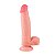 Dildo Super Realístico Dupla Camada Ventosa Removível - 21,7 X 4,9 Cm Sexy Import - Marrom - Imagem 2