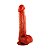 Pênis de Borracha Com Ventosa Vscn.velty - 23,0 X 4,7 Cm Sexy Import - Marrom - Imagem 2