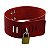 Coleira Carrara Com Cadeado Dominatrixxx - Vermelho - Imagem 2