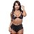 Conjunto Top Biquini E Shorts Linha Madame-x Dominatrixxx - Preto - Imagem 2