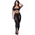 Conjunto Top Ilhós E Calça Legging Linha Madame-x Dominatrixxx - Preto - Imagem 1