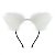 Tiara De Orelhinhas Com Pelinhos Lf Import - Branco - Imagem 1