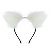 Tiara De Orelhinhas Com Pelinhos Lf Import - Branco - Imagem 2
