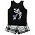 Pijama Regata Infantil Menino Em Meia Malha Victory - Preto - 4 - Imagem 2