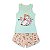 Short Doll Nadador Bella Juvenil Meia Malha Victory - Verde - 12 - Imagem 1