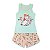 Short Doll Nadador Bella Juvenil Meia Malha Victory - Verde - 12 - Imagem 2