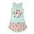 Short Doll Nadador Bella Juvenil Meia Malha Victory - Verde - 14 - Imagem 2