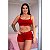 Short Doll Liso Hot Love - Vermelho - M - Imagem 2