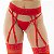 Cinta Liga Dupla Pimenta Sexy - Vermelho - Imagem 1