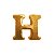 Letras Pingentes Para Calcinhas Personalizáveis Lf Import - H - Imagem 1