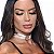 Gargantilha Com Argola Elastico Duplo Hot Love - Branco - Imagem 2
