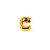Letras Em Abs Dourado Com Strass Para Personalização Hard - C - Imagem 2