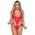 Body Sensual Rendado Hot Love - Vermelho - P - Imagem 1
