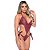 Body Sensual Rendado Hot Love - Vinho - M - Imagem 2