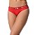 Calcinha Cotton Lisa Com Elástico Cós Largo Rexton - Vermelho - M - Imagem 1