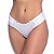 Calcinha Tanga Lisa Com Detalhes De Lacinhos Rexton - Branco - G - Imagem 1