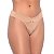 Tanga Fio Dental Microfibra Liso Com Detalhe Em Renda Rexton - Chocolate - G - Imagem 1