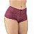 Calcinha Calesson Shortinho Em Renda Com Lacinho Patitex - Vinho - G - Imagem 2