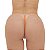 Calcinha Fio Neon Com Strass Me Fode Moda Apimentada - Laranja Neon - Imagem 1