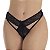 Tanga Fio Angêlica Renda Patitex - Preto - Imagem 1