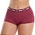 Cueca Boxer Feminina Drika Patitex - Vinho - M - Imagem 2