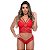 Conjunto Bojo Gota Com Strappy E Lacinho Hot Love - Vermelho - P - Imagem 1