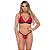 Conjunto Sem Bojo Renda Hot Love - Vermelho - P - Imagem 1