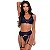 Conjunto Emily Sem Bojo Com Cinta Liga Patitex - Azul Marinho - P - Imagem 2