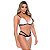 Conjunto Strappy Sem Bojo Em Renda Floral Patitex - Branco - GG - Imagem 1