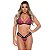 Conjunto Strappy Sem Bojo Em Renda Floral Patitex - Vinho - GG - Imagem 2