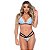 Conjunto Strappy Sem Bojo Em Renda Floral Patitex - Azul Claro - M - Imagem 1