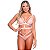 Conjunto Gladiadora Com Strappy Hot Love - Rosa Com Branco - P - Imagem 2