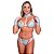 Conjunto Sexy Com Gargantilha E Luva Hot Love - Azul Com Branco - P - Imagem 1
