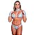 Conjunto Sexy Com Gargantilha E Luva Hot Love - Azul Com Branco - P - Imagem 2