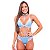 Conjunto Bicolor Rendado Com Gargantilha Hot Love - Azul Claro Com Branco - G - Imagem 1